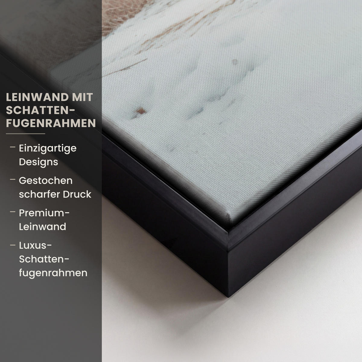 LEINWAND Bilder mit Rahmen - Auto - Rot - Geschenke - Winter - Schnee - Weihnachten - 60x40 - Rot, Textil (60/40cm) - MuchoWow