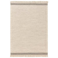 WOLLTEPPICH Bahati Schwarz/Weiß 160x230 cm - Schwarz, Textil (160/230cm) - benuta Pop