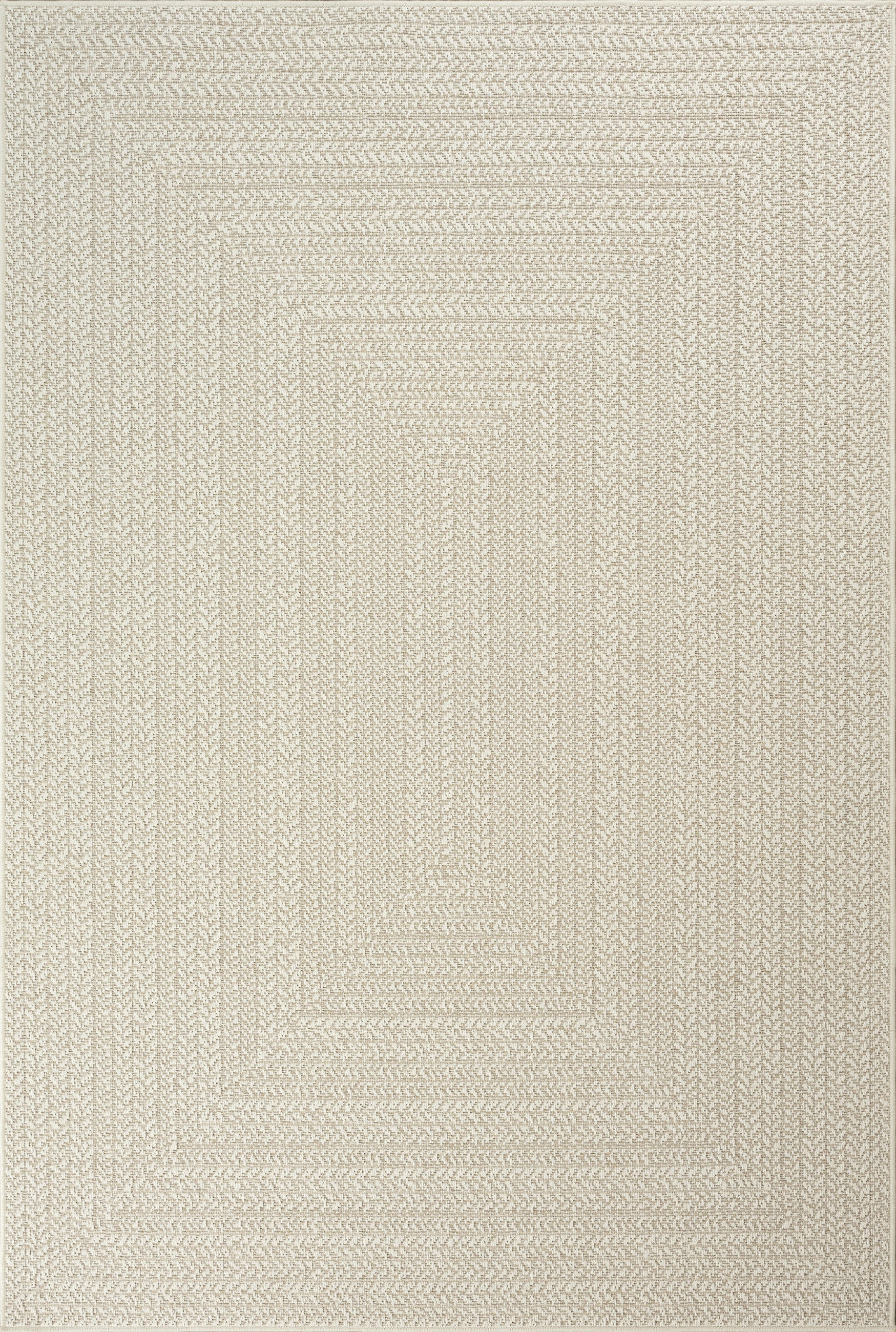 FLACHWEBTEPPICH Bordüre CORDEV Polypropylen Creme 200 x 290 cm - Beige, Textil (200/290cm) - KADIMA DESIGN
