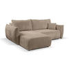 ECKSOFA HALLORA - Olive (Tilia 37) - Olivgrün, Holzwerkstoff (257/177cm) - Möblo