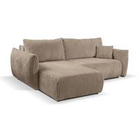 ECKSOFA HALLORA - Olive (Tilia 37) - Olivgrün, Holzwerkstoff (257/177cm) - Möblo