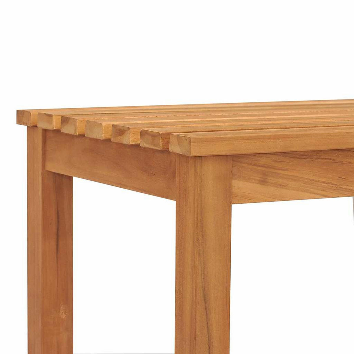 GARTENBANK 180 Cm Massivholz Teak - Braun, Holz (180/45/40cm) - vidaXL