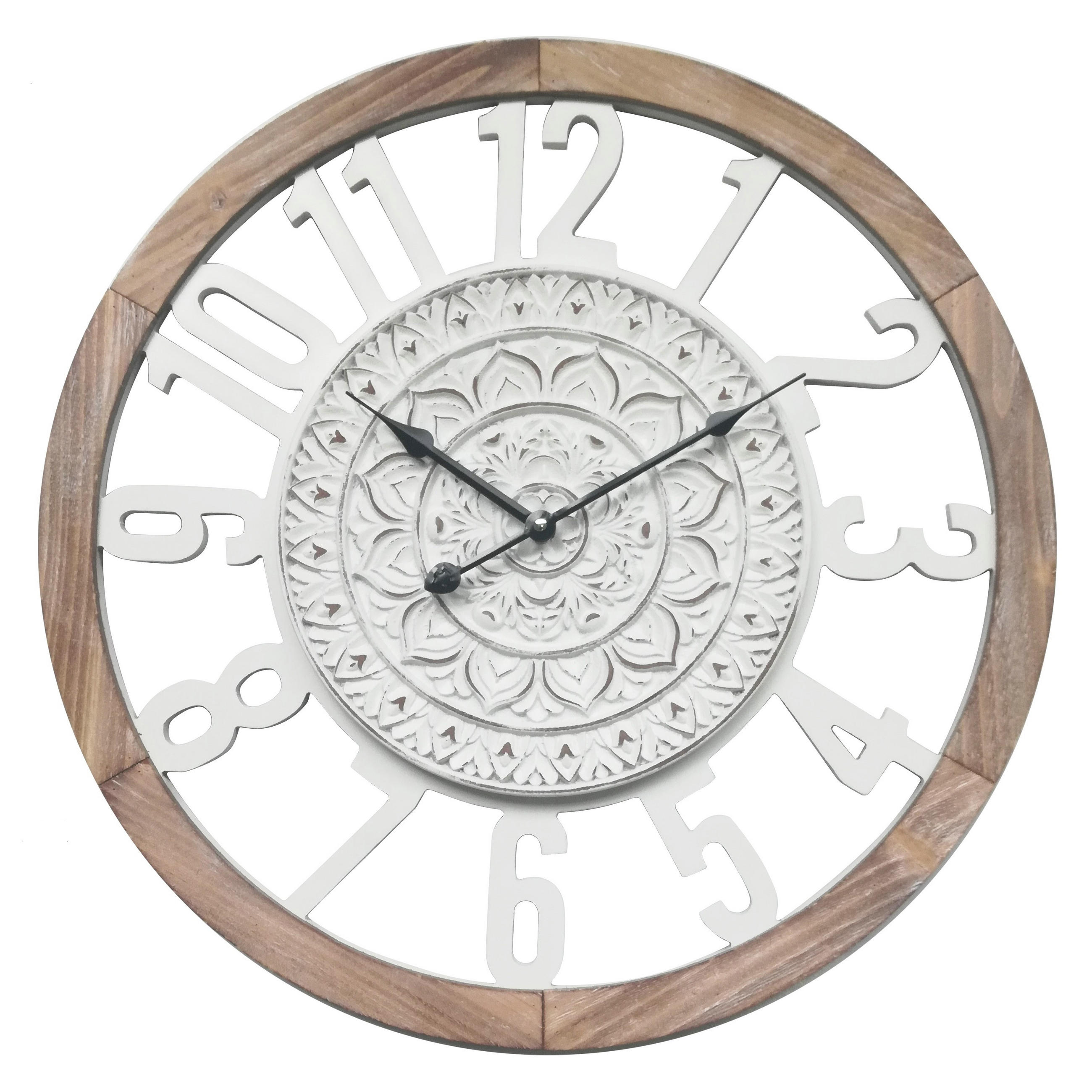 WANDUHR Weiß 5/55/55 cm - Weiß, Holzwerkstoff (5/55/55cm) - Mobili Rebecca