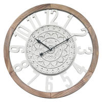 WANDUHR Weiß 5/55/55 cm - Weiß, Holzwerkstoff (5/55/55cm) - Mobili Rebecca