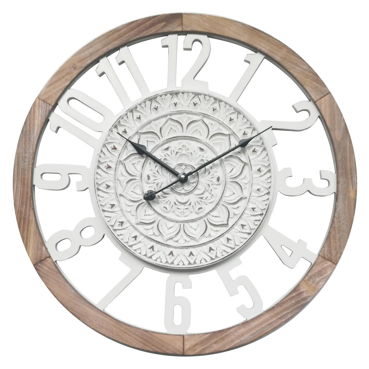 WANDUHR Weiß 5/55/55 cm - Weiß, Holzwerkstoff (5/55/55cm) - Mobili Rebecca