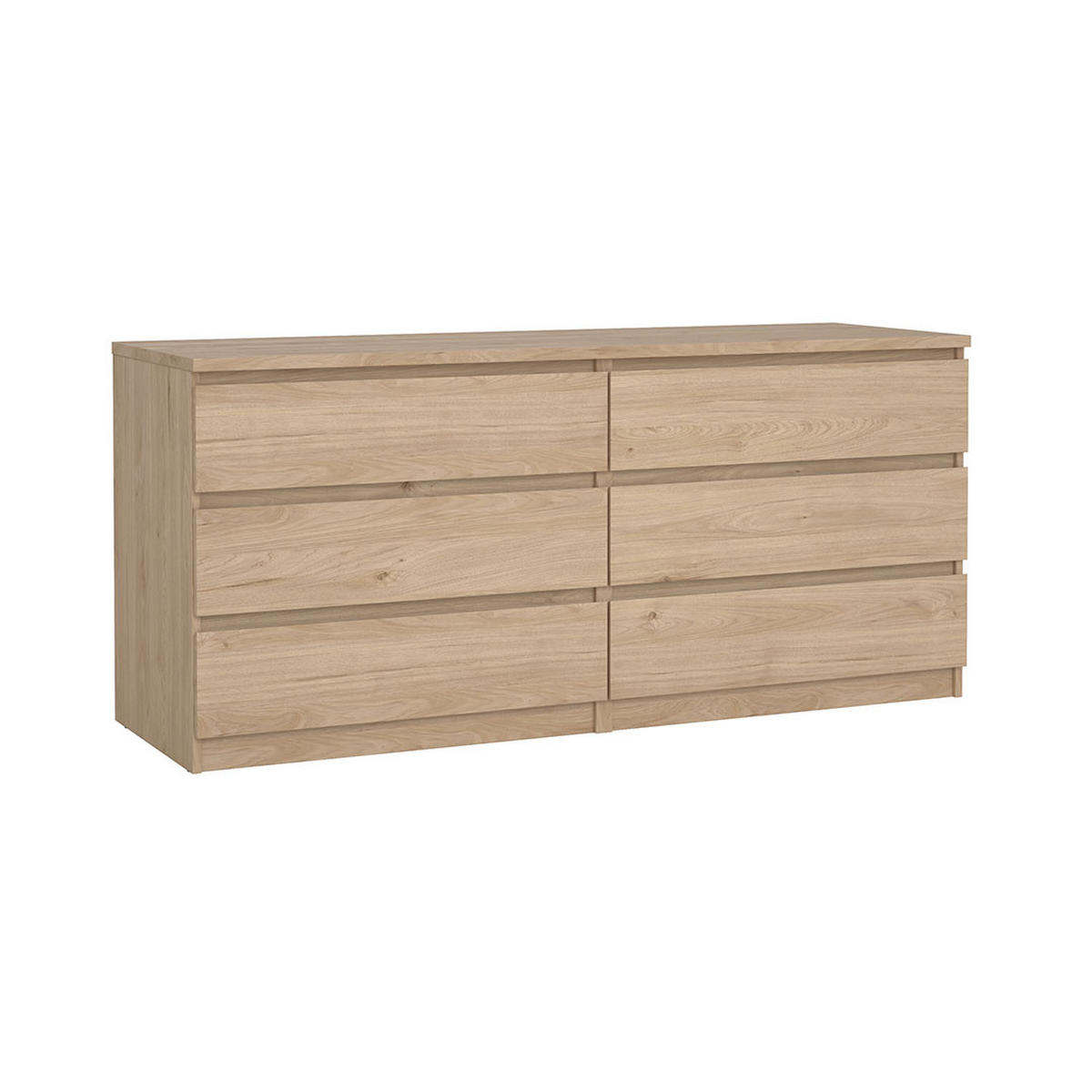 KOMMODE, Naia, Eiche, Holzwerkstoff, 154 x 50 x 68 cm - Eichefarben, Holzwerkstoff (154/68/50cm) - ebuy24