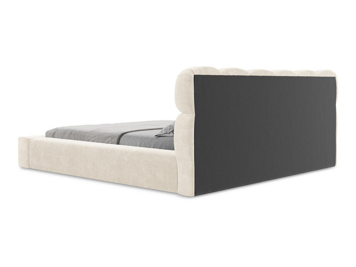 POLSTERBETT mit Bettkasten und Lattenrost 180x240 Beige - Beige/Creme, Kunststoff/Textil (140/200cm) - Makamii