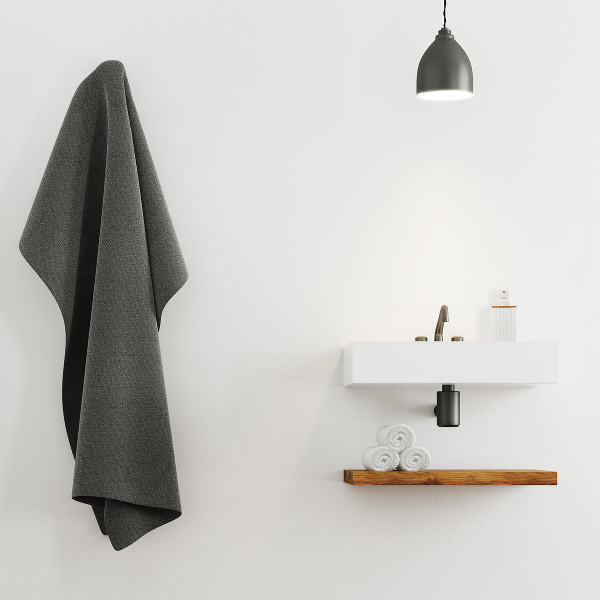 SEIFENSPENDER - Weiß, Holz/Kunststoff (7.5/17/7.5cm) - Relaxdays