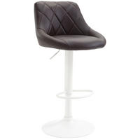 BARHOCKER Lazio 83-104x46x49 cm Braun - Braun, Leder (46/83/49cm) - furnicato
