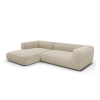 ECKSOFA (links) SOFIA Köpergewebe Beige 282cm - Beige, Textil (282/166cm) - Premium Interiors