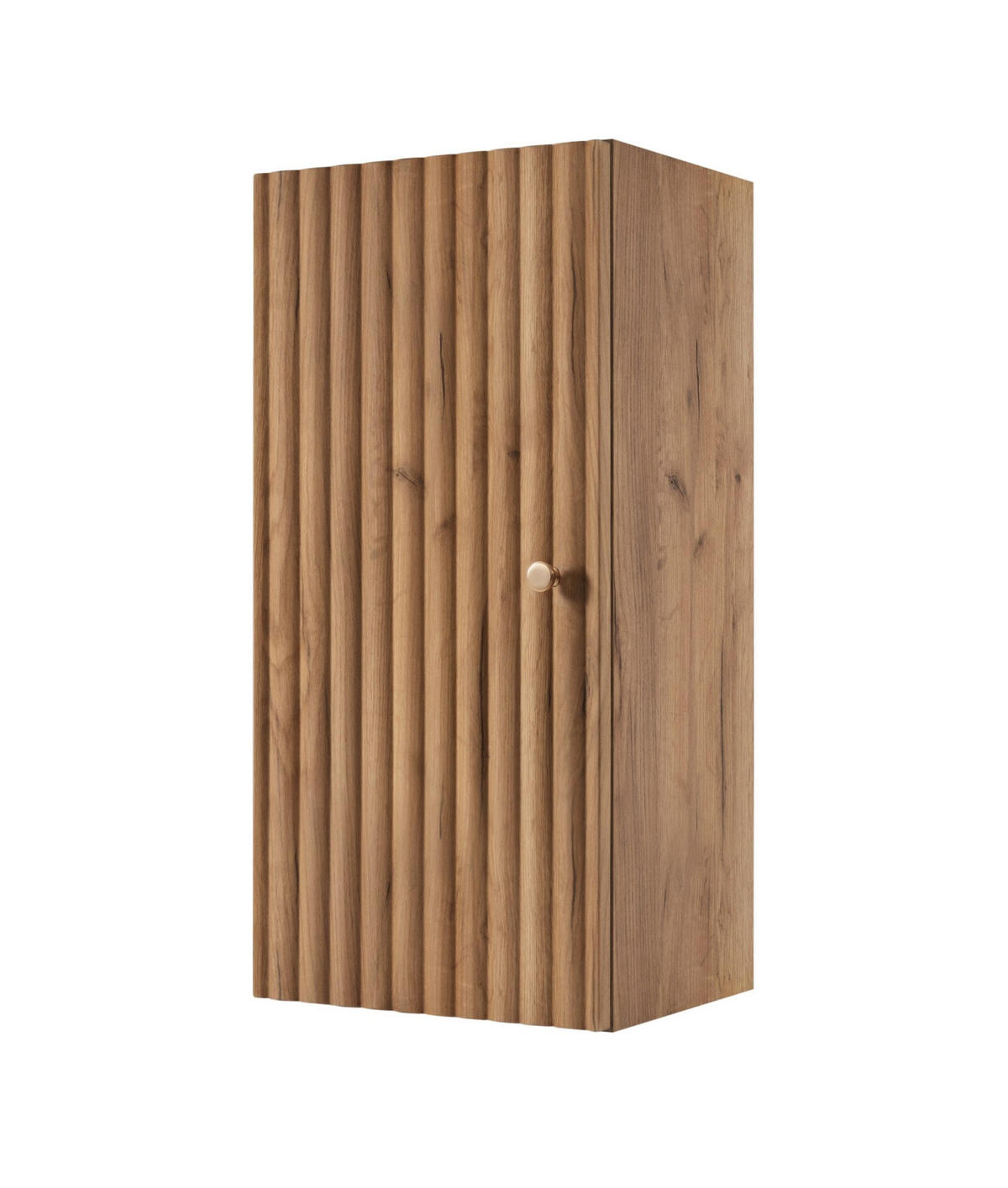 HÄNGESCHRANK BELLO geriffelt Eiche Craft Gold 35/68/27 cm - Eichefarben, Holzwerkstoff/Metall (35/68/27.2cm) - Rodan