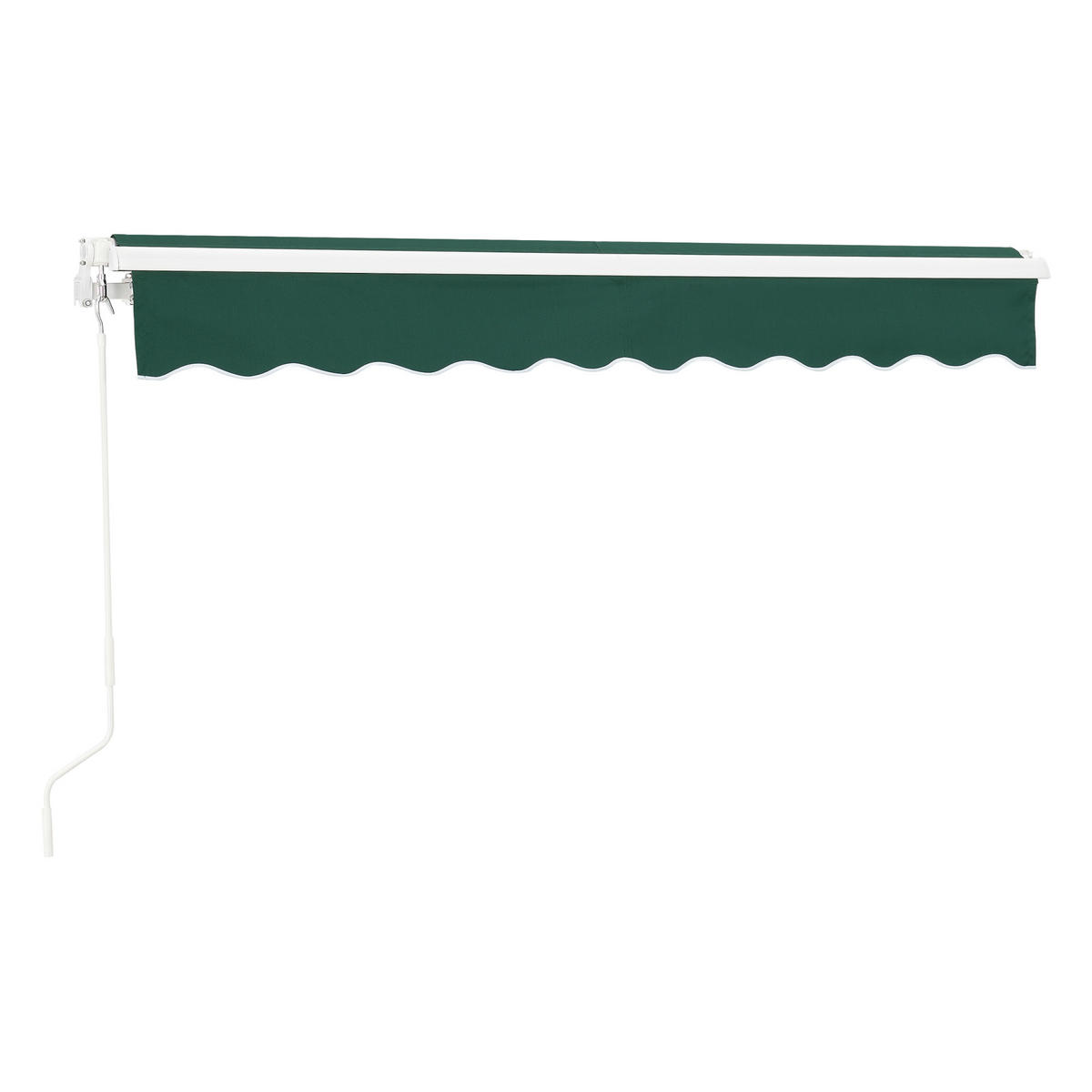 GELENKARMMARKISE Bitonto - Dunkelgrün, Textil (300/0.1/250cm) - [en.casa]