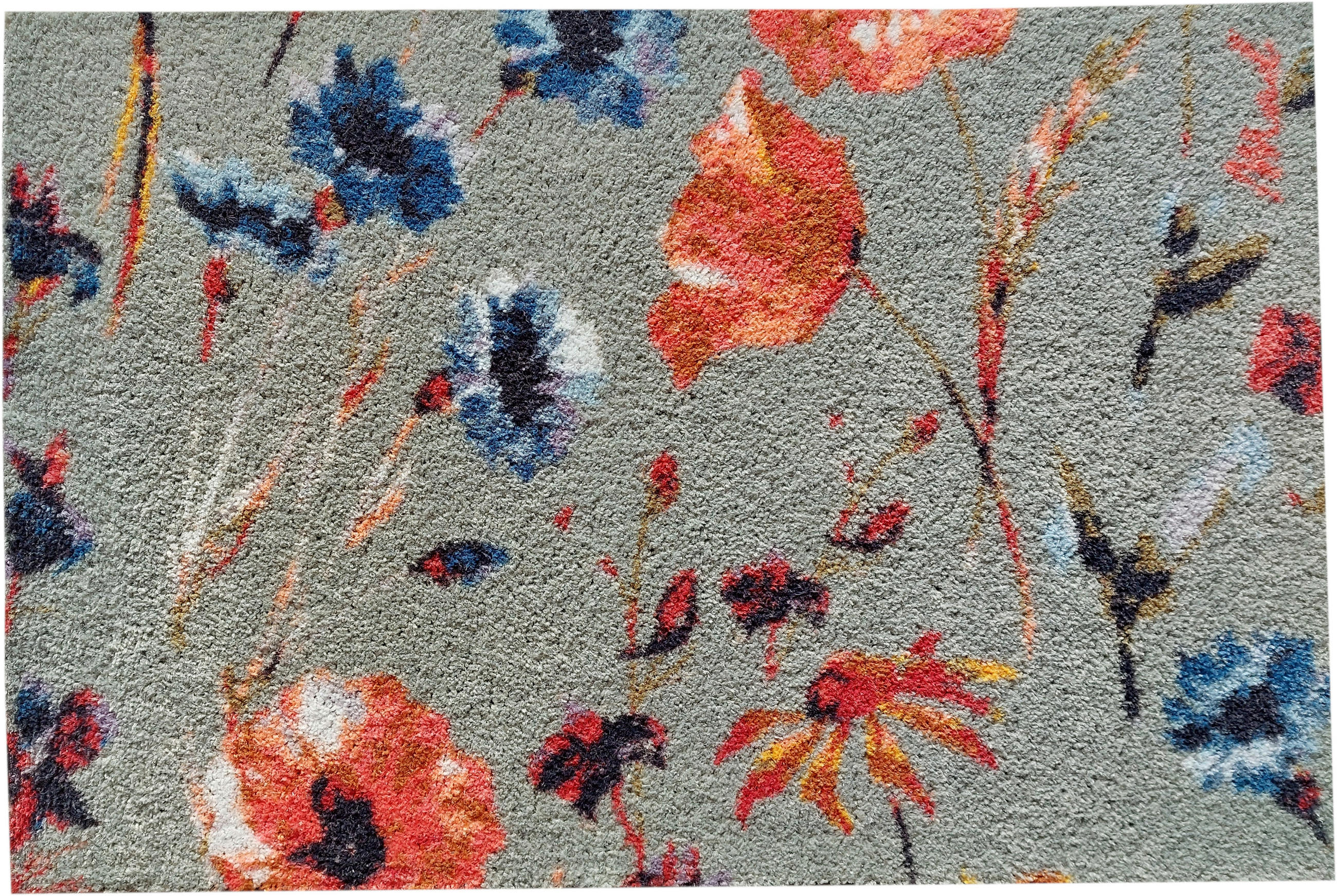 OUTDOOR FUßMATTE "Margo" floral "Blumen" bunt 50 x 75 cm - Beige/Multicolor, Kunststoff/Textil (50/75cm) - MAD ABOUT MATS