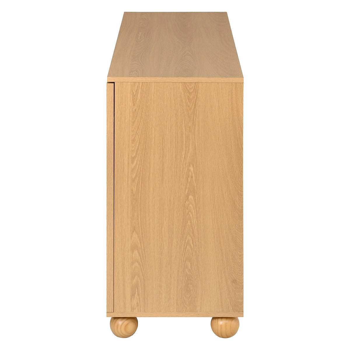 SIDEBOARD Přírodní s výpletem, 2 dvířky a 3 zásuvkami - přírodní, kompozitní dřevo (140/80/40cm) - Urban Meuble
