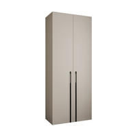 DREHTÜRENSCHRANK 245,5/100/50 2-türig - Kaschmir/Schwarz, Holz/Metall (100/245.5/50cm) - Abiks Möbel