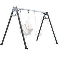 KINDERSCHAUKEL feuerverzinktes Schaukelgestell - Graphitfarben, Metall (250/173cm) - Potenza