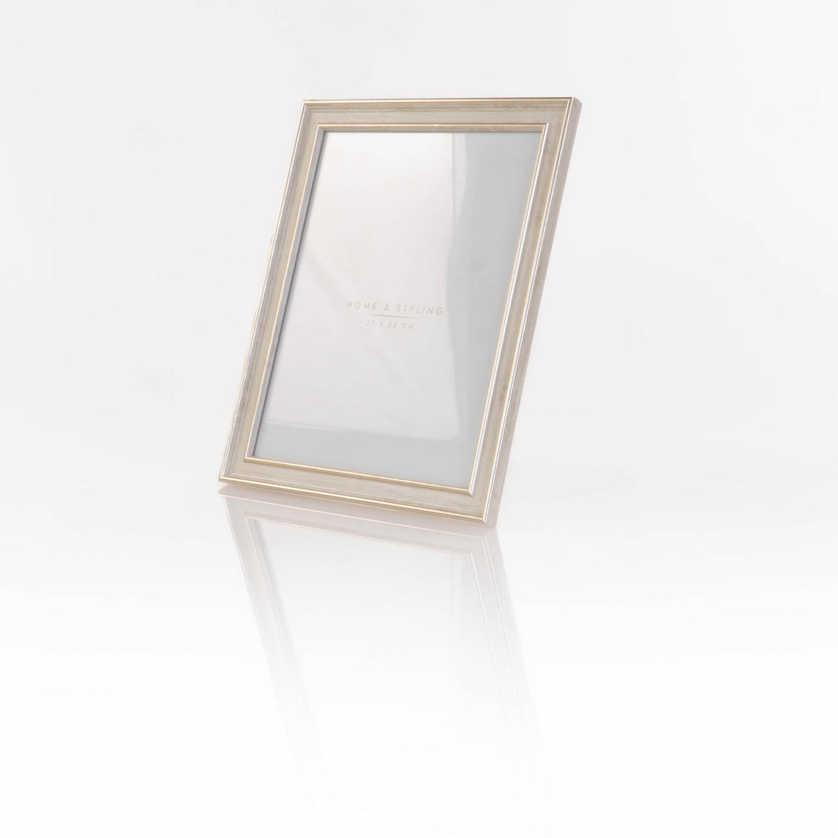 BILDERAHMEN Holzoptik Weiß 23,7/1,3/29 cm - Weiß, Kunststoff (23.7/29/1.3cm) - Home Styling Collection