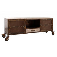 TV-BOARD Mango 150x40x60 braun lackiert HEAVY INDUSTRY #219 - Braun, Holz (150/60/40cm) - Massivmoebel24