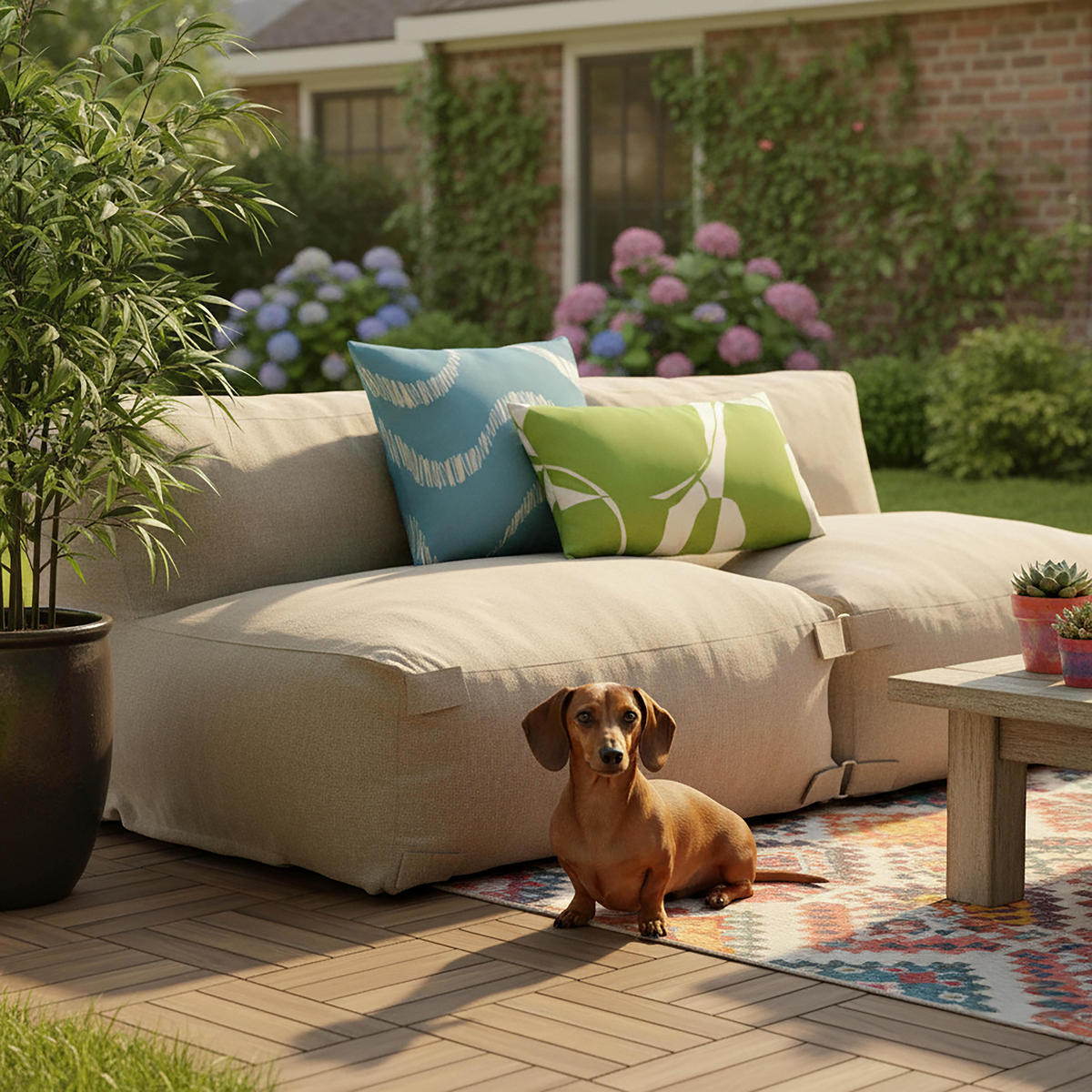 KISSEN 2-tlg., Grün - Grün, Textil (30/50cm) - Oviala