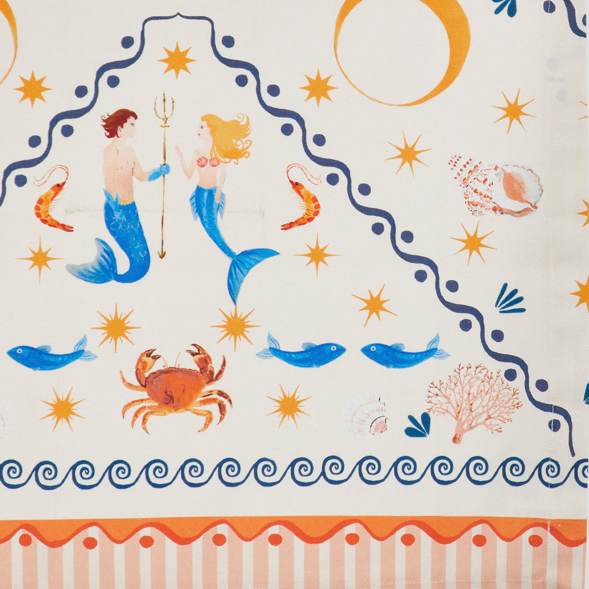 TISCHLÄUFER Coral Coast 50x160 cm - Multicolor, Textil (160/50cm) - Butlers