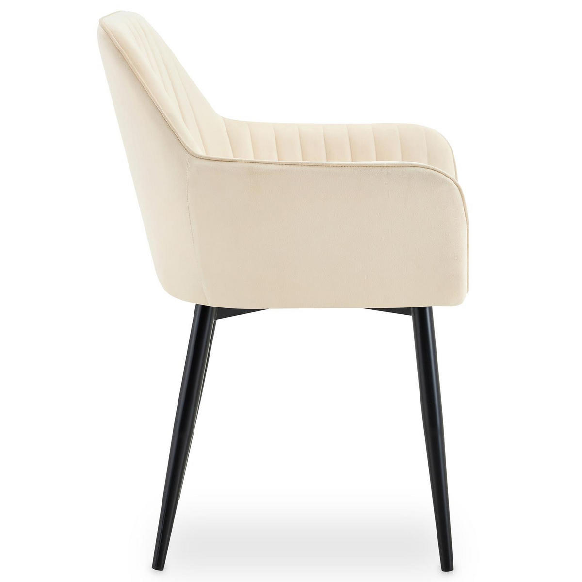 ESSZIMMERSTÜHLE SIENNA 2er-Set beige - Beige, Textil (58/86/58cm) - IDIMEX