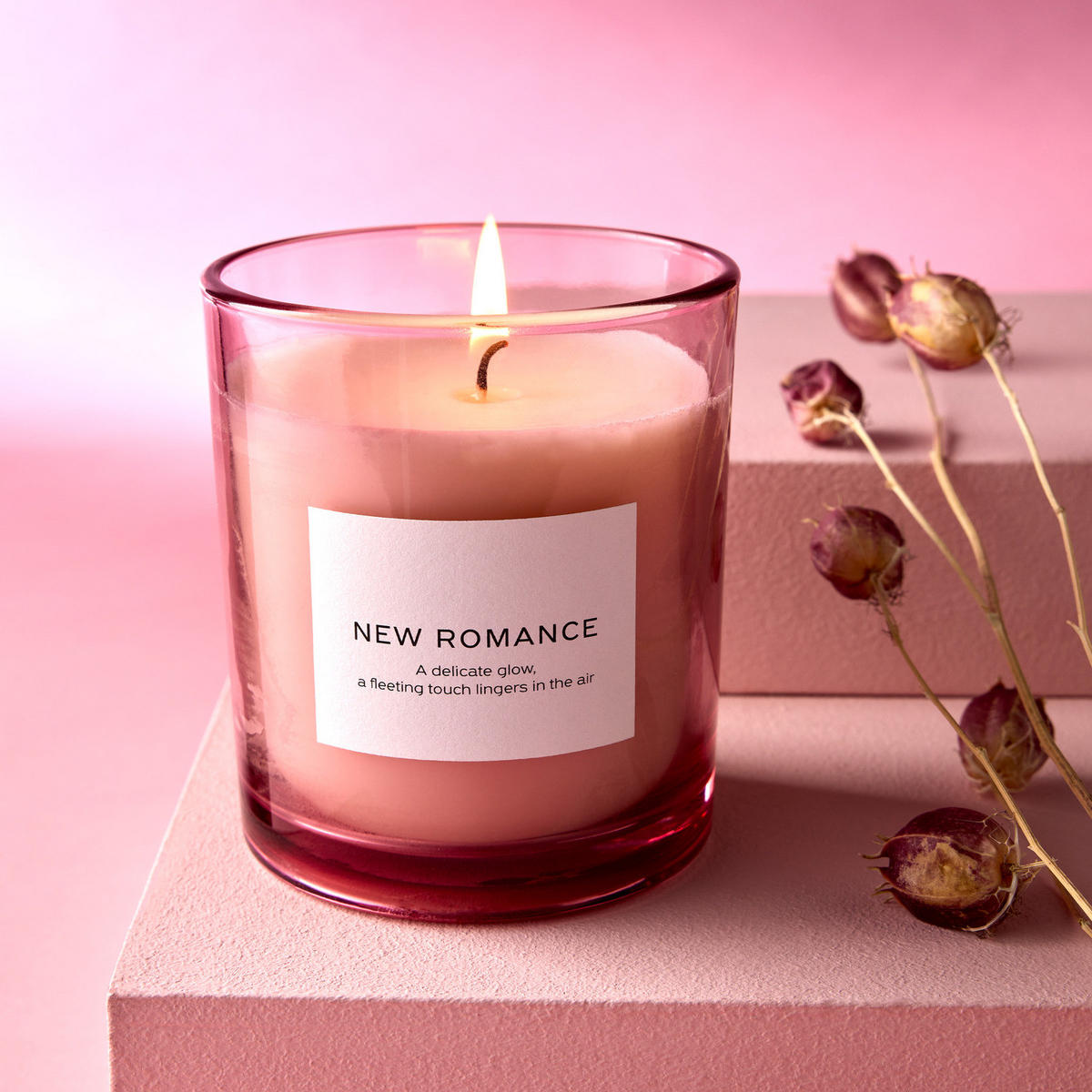 DUFTKERZE Pure Poetry New Romance - Rosa, Paraffin (9cm) - Butlers