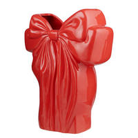 VASE Present Schleife - Rot, Stein (26cm) - Butlers