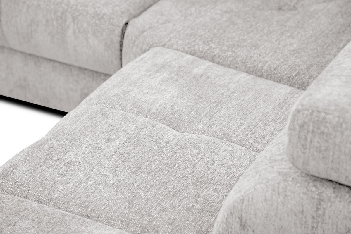 ECKSOFA CALVERA 5-Sitzer, weiß - Weiß, Holzwerkstoff/Textil (298/239cm) - Courtois Laville