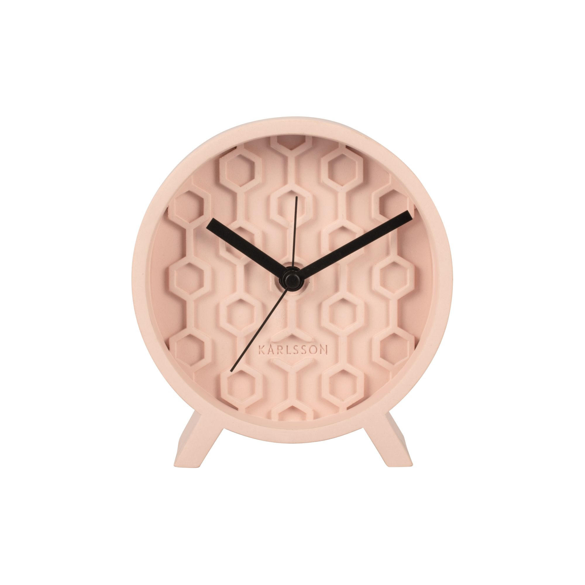 WECKER Honeycomb Rosa 13/13/6 cm - Pink, Stein (13/6/13cm) - Karlsson