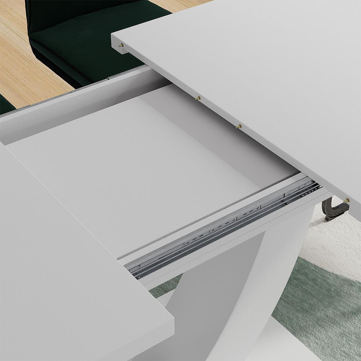 JÍDELNÍ STŮL Fenaro Bílá - bílá, kompozitní dřevo (80/120/77.4cm) - Vicco