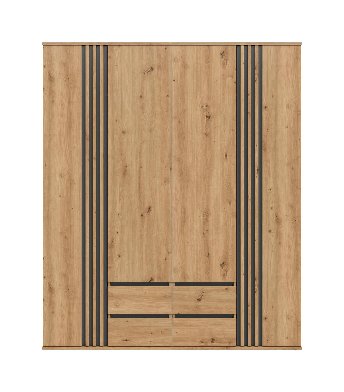 KLEIDERSCHRANKKOMBINATION TOFTA (B/H/T: ca. 160/190/56 cm) in Artisan Eiche Nachbildung/Artisan Eiche Nachbildung - Eiche Artisan, Holzwerkstoff (160/190/56cm)