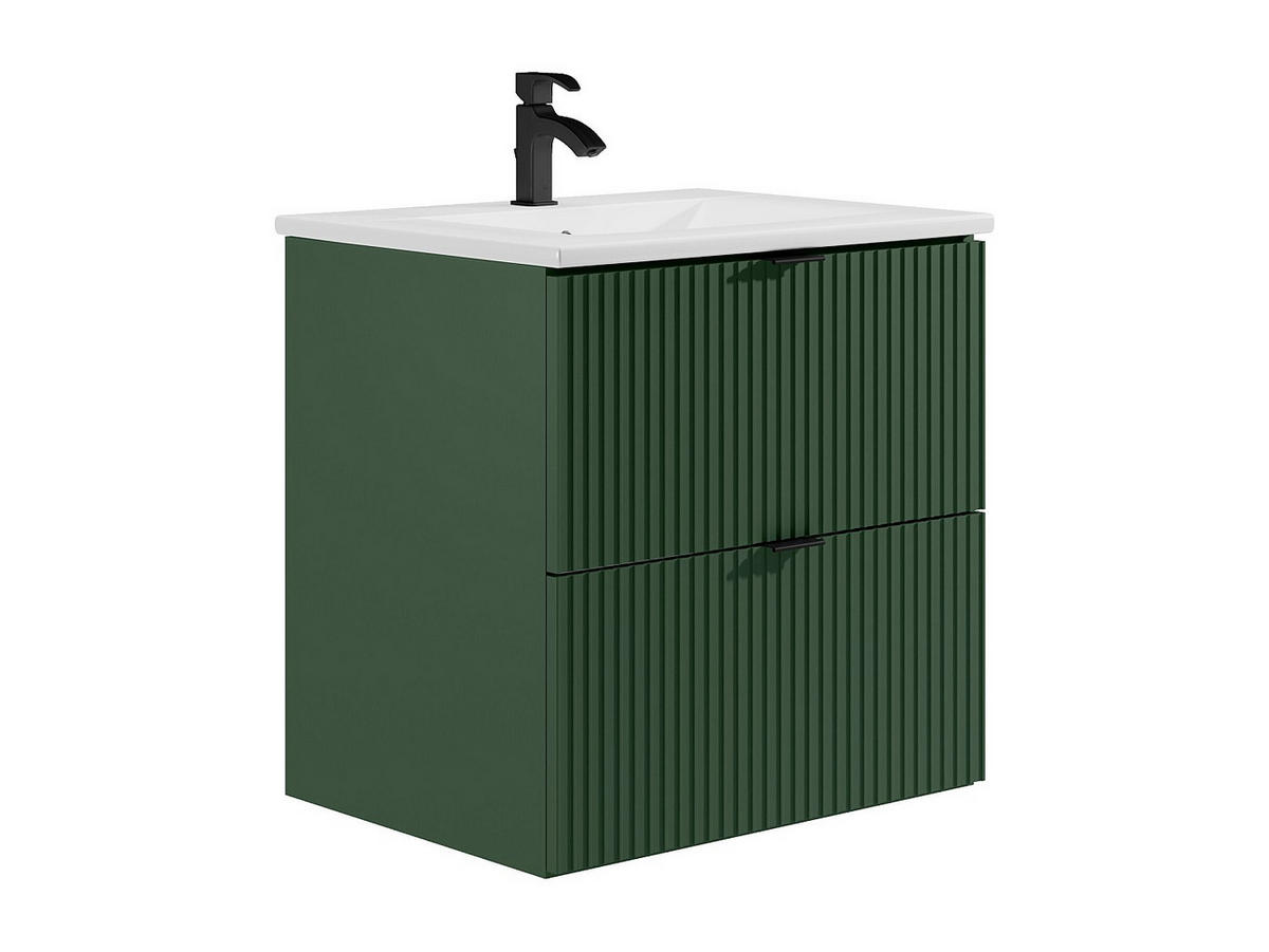 EINZELWASCHTISCH - 60cm x 47cm - MDF - grün - ZEVINI - Grün, Holz (60/60/47cm) - Vente-Unique