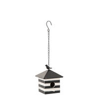 NISTKASTEN GESTREIFT (2ER SET) - Weiß, Metall (15.8/50.8/15.8cm) - J-Line