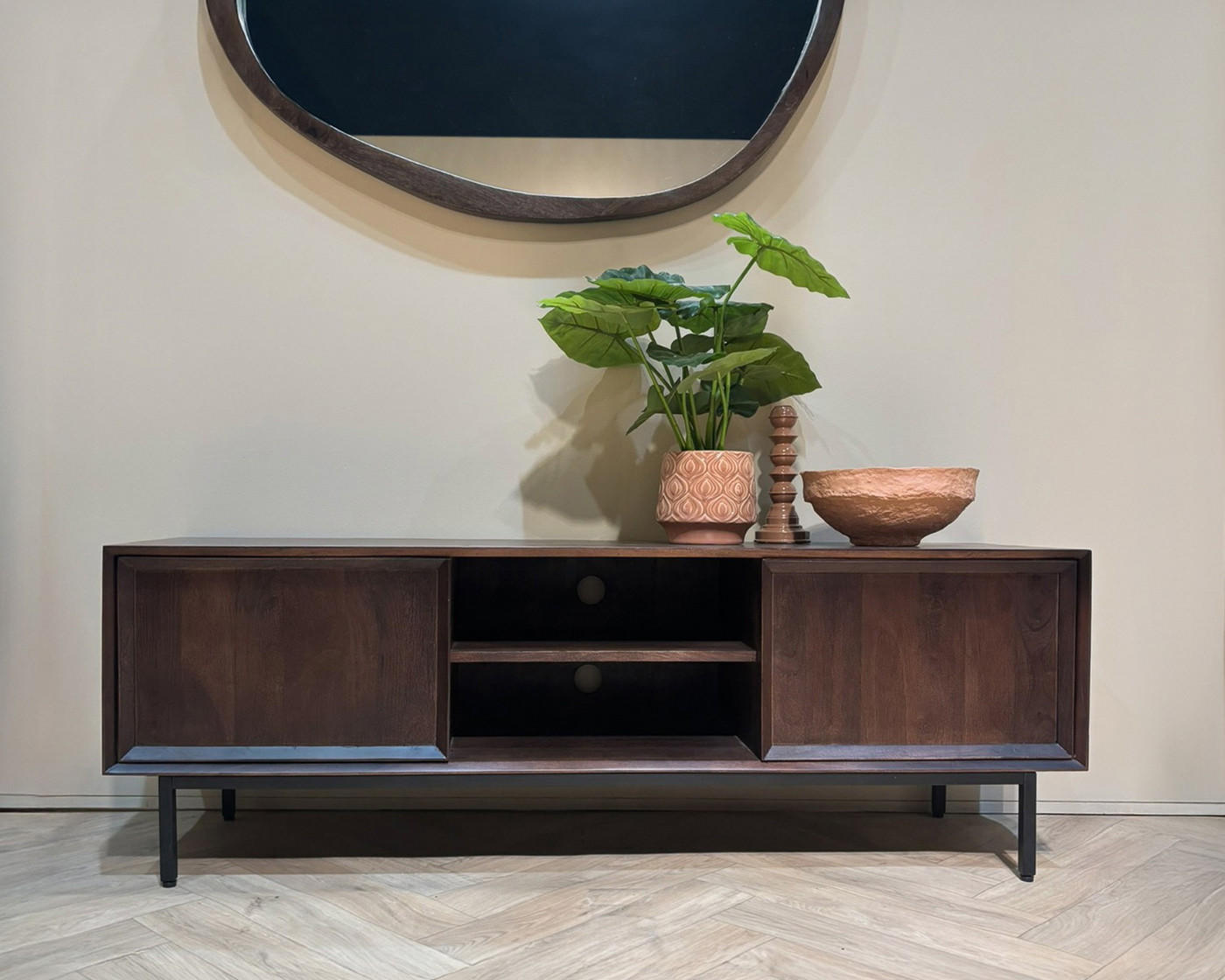 TV-MÖBEL Ravenstein Braun 40/50/150 cm - Braun, Holz (50/150/40cm) - Livingfurn