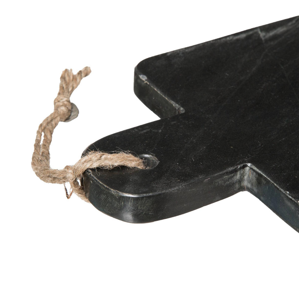 SCHNEIDEBRETT Marmor Geom 15,2/30,5/1,4 cm - Schwarz, Stein (30.5/15.2cm) - Secret de Gourmet