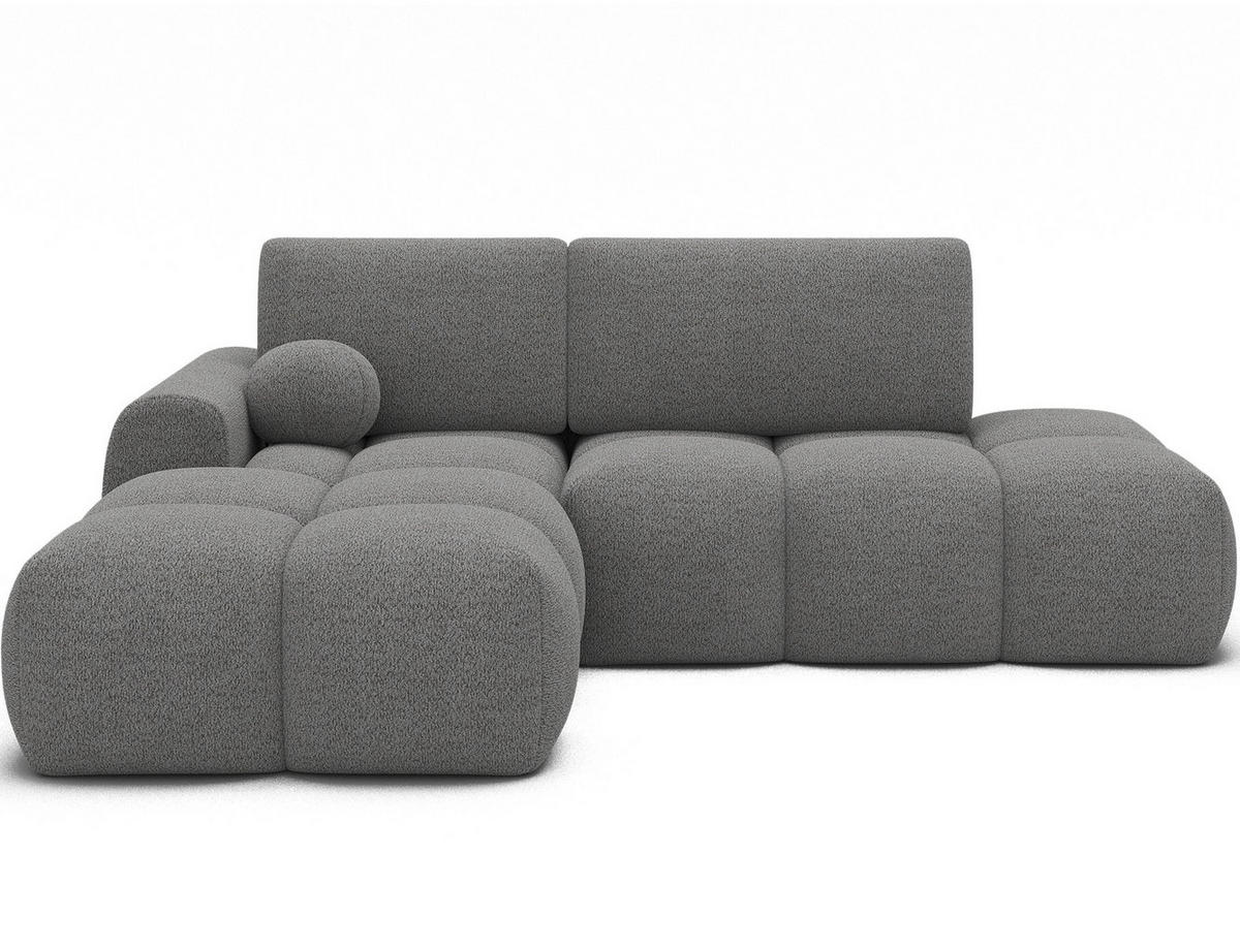 ECKSOFA VITTARIO mit Schlaffunktion & Bettkasten – Modernes L-Sofa 227 cm, inklusive Kissen - Grau, Kunststoff (227/95cm) - Wohnideebilder
