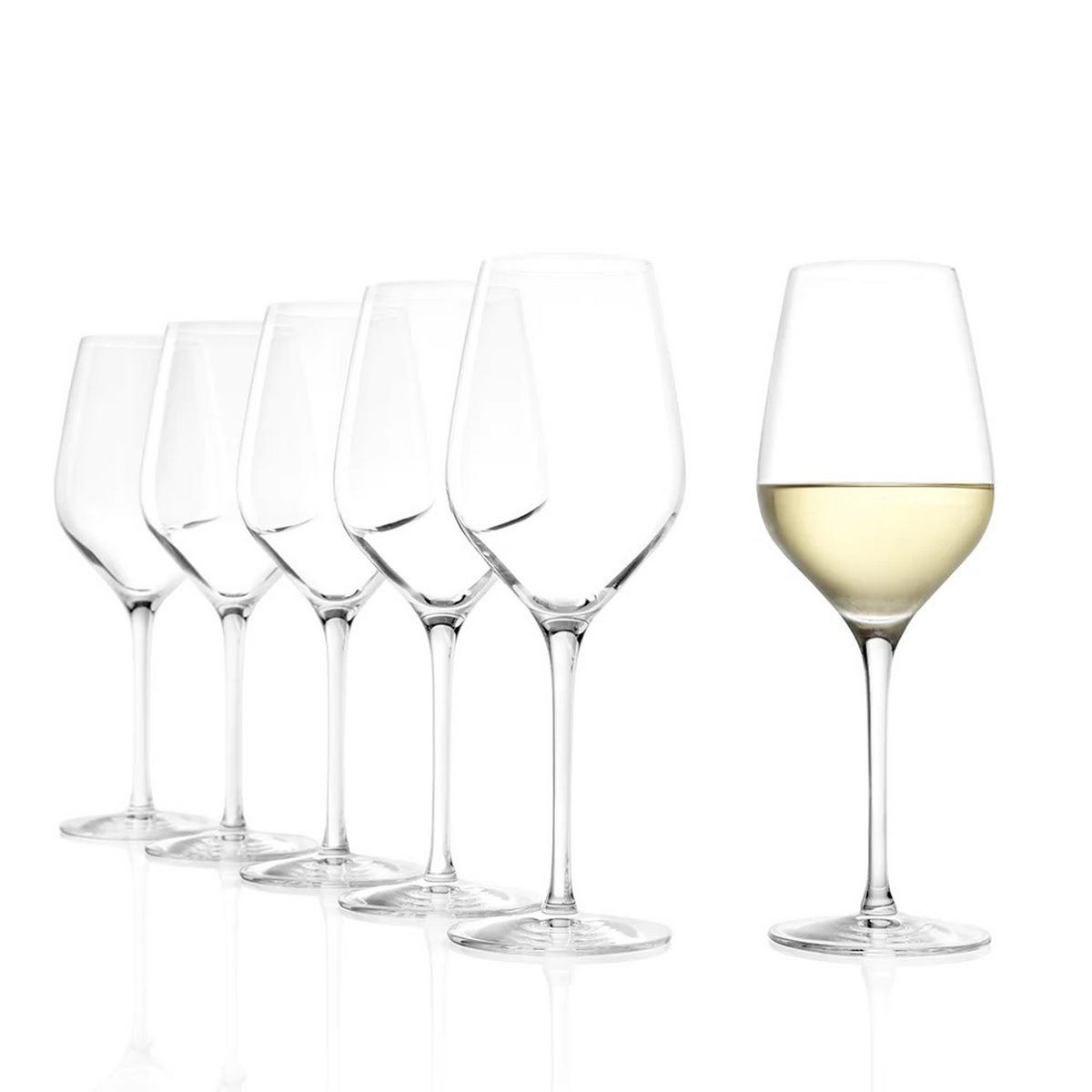 WEISSWEINKELCH Exquisit Royal /Rotweinkelch Set 12 tlg - Transparent, Glas (0.42L) - Stölzle