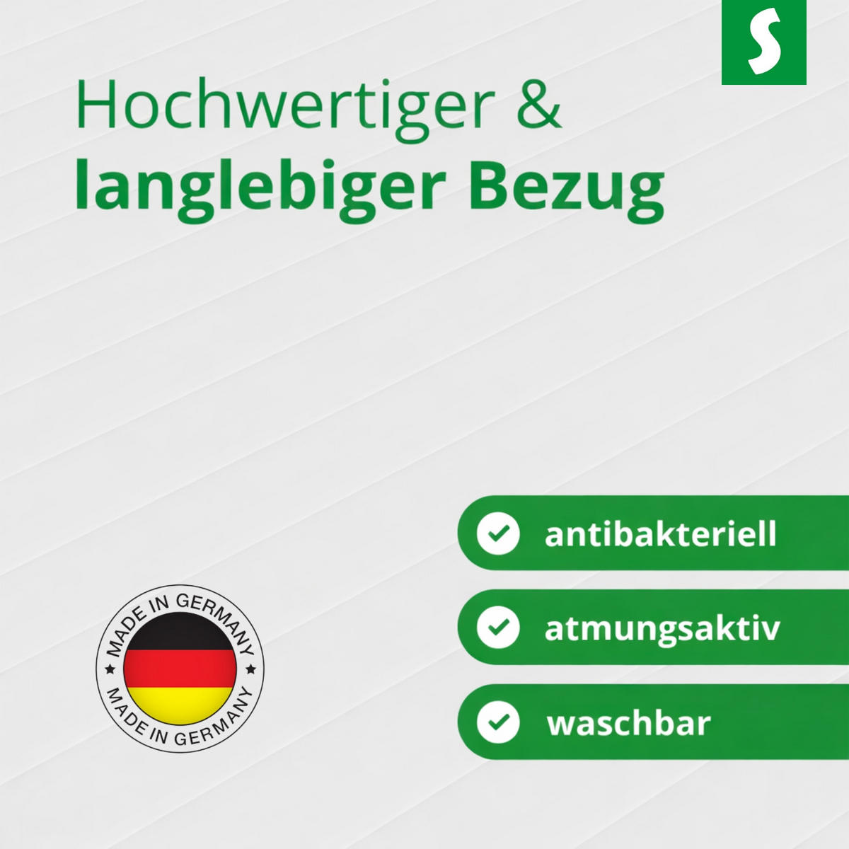 MIKROFASER Topper mit Komfortschaumkern – Ergonomische Matratzenauflage waschbar bis 60°C - Weiß, Textil (180/200cm) - Schlaftroll