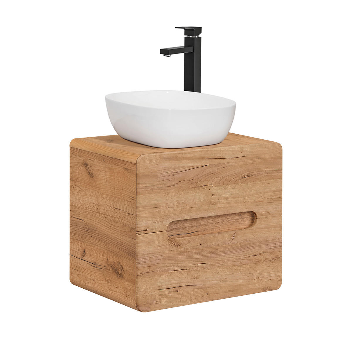 WASCHTISCH 60cm Arun Holz - Braun, Holzwerkstoff (60/53/46cm) - Petits-meubles