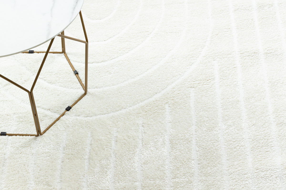TEPPICH Mode 140/190 cm - Creme, Textil (140/190cm) - rugsX