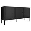 SIDEBOARD Palazzo Bis 150 3D - Schwarz, Holzwerkstoff/Kunststoff (151/75/40cm) - MIRJAN24