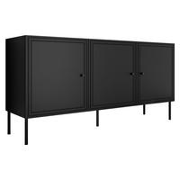 SIDEBOARD Palazzo Bis 150 3D - Schwarz, Holzwerkstoff/Kunststoff (151/75/40cm) - MIRJAN24