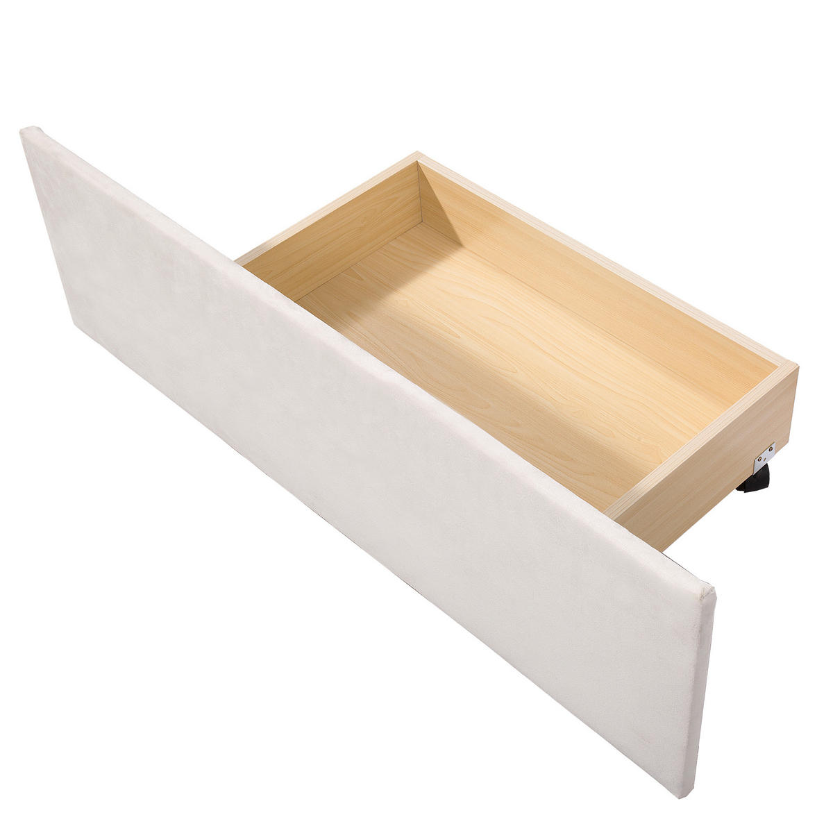 POLSTERBETT 140/200 cm DE-01158, in Beige, mit 4 Schubladen - Beige, Metall (140/200cm) - ComfortXL