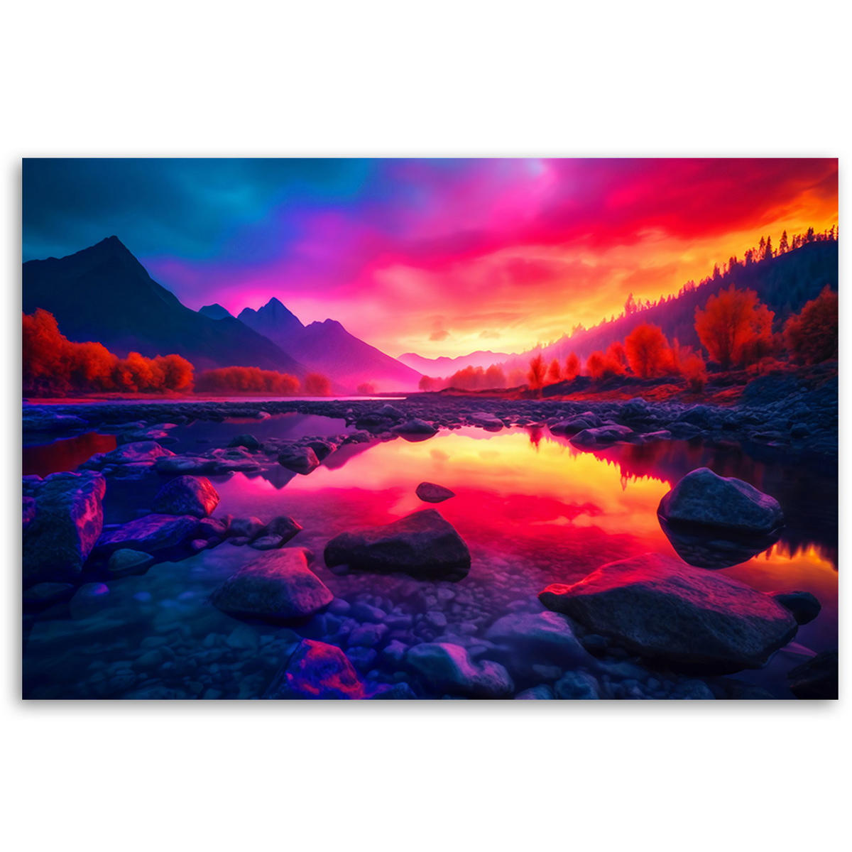 KUNSTDRUCK Lila 60/40 cm - Lila, Textil (60/40cm) - KUNSTLOFT