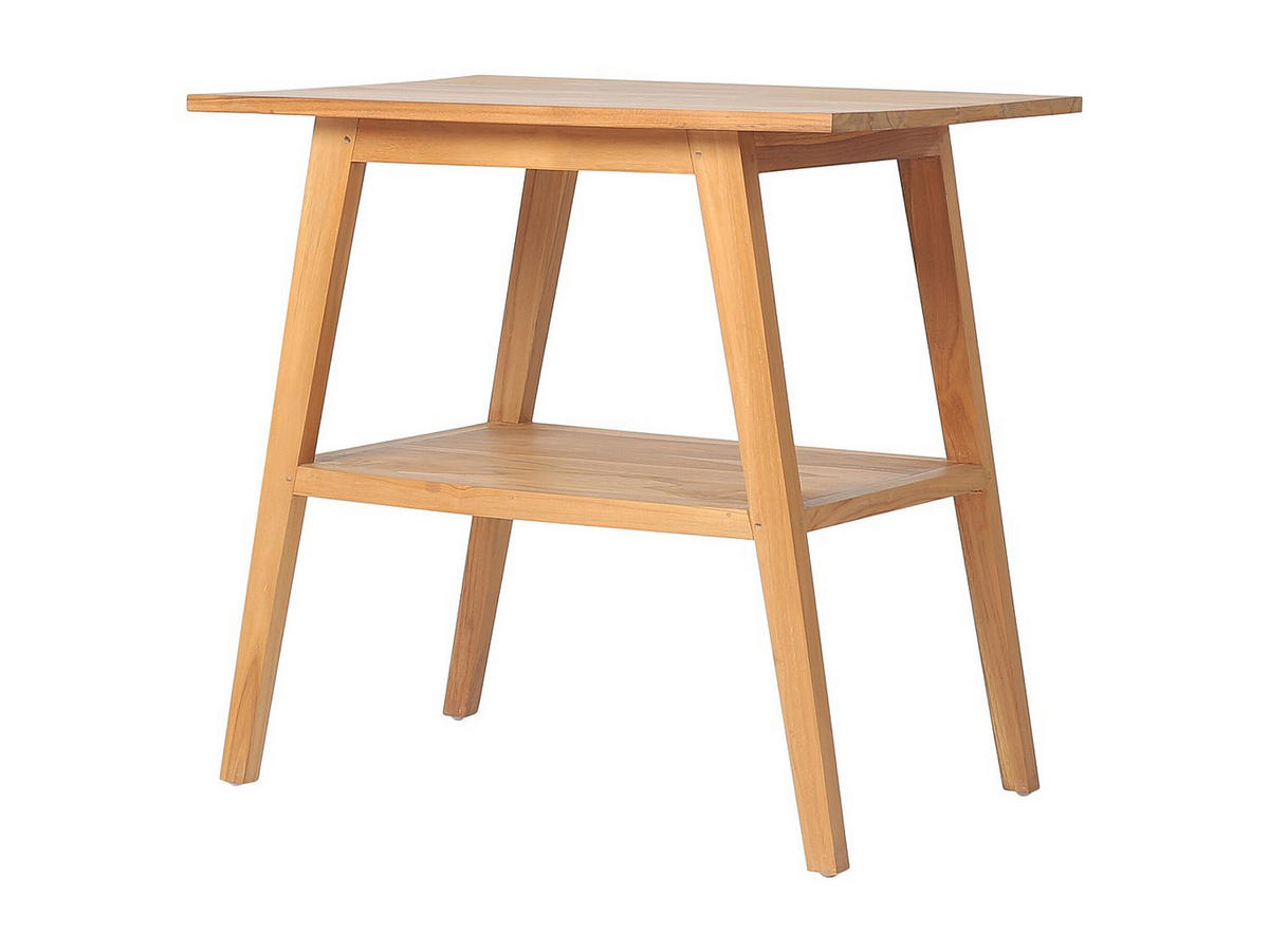 WASCHBECKENUNTERSCHRANK - Teakholz - 80 cm - BOBOTSARI - Naturfarben, Holz (80/76/55cm) - Vente-Unique