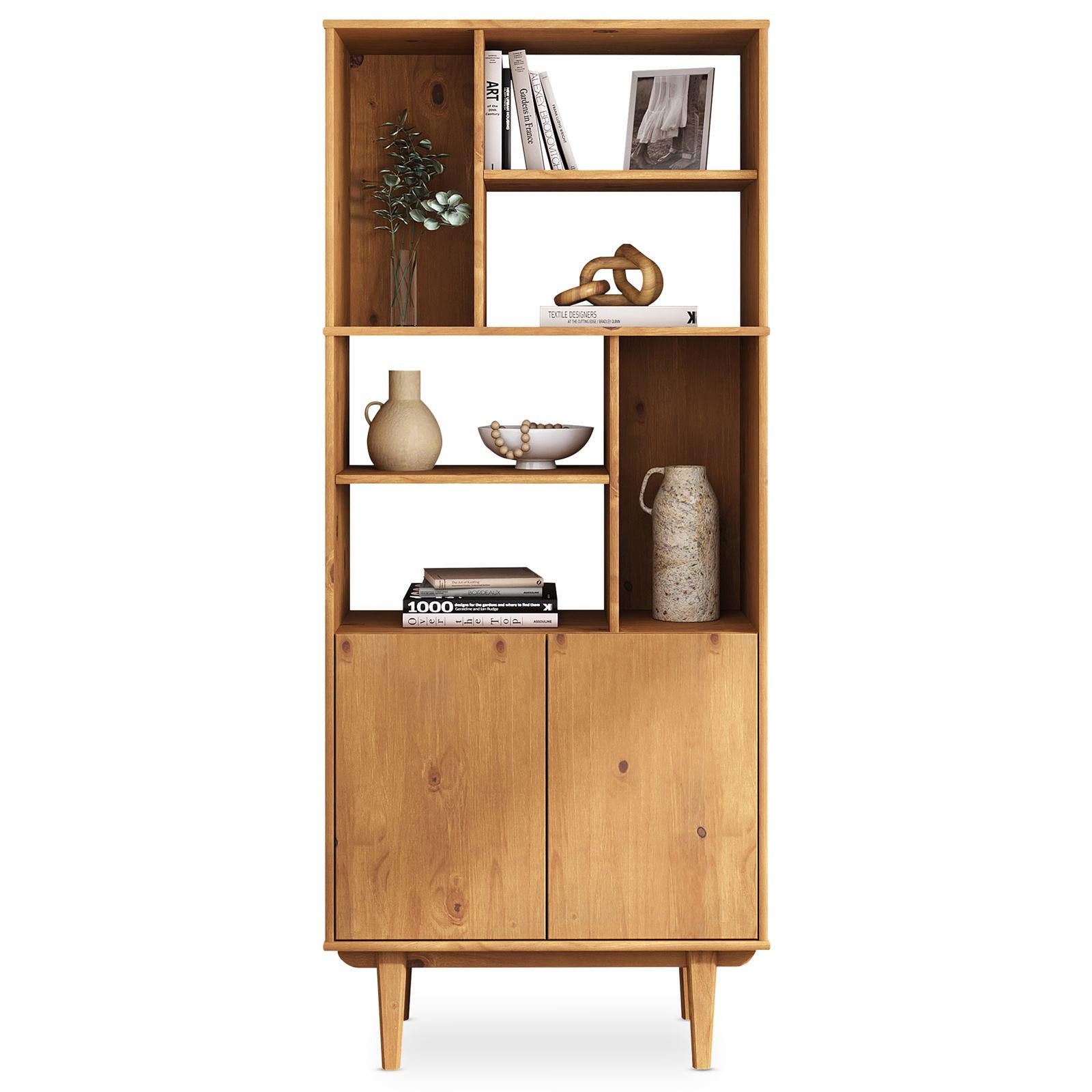 WOHNZIMMERSCHRANK SIMONA - Eichefarben, Holz (80/188/37cm) - IDIMEX