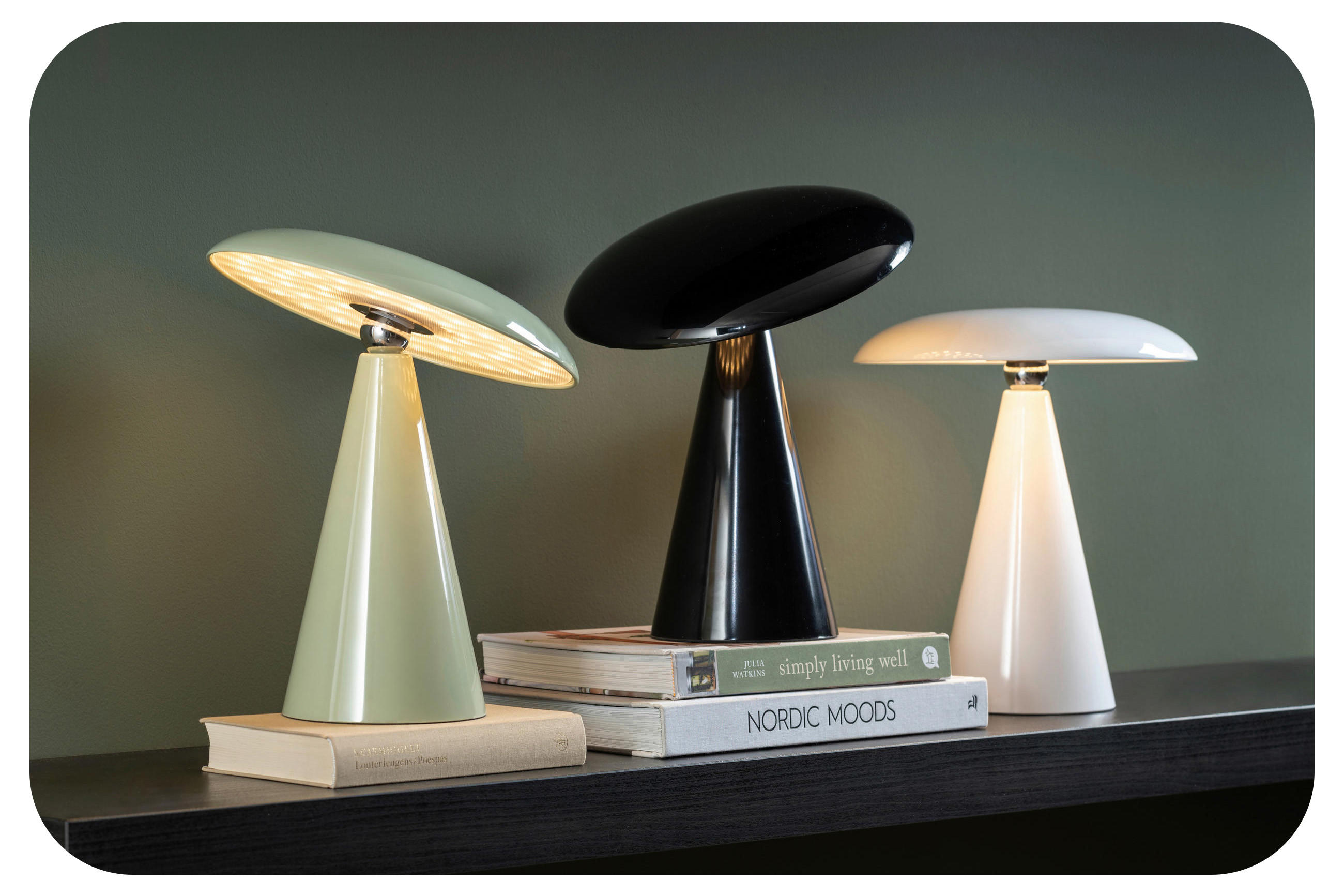 Mushroom Tischleuchten in verschiedenen Farben