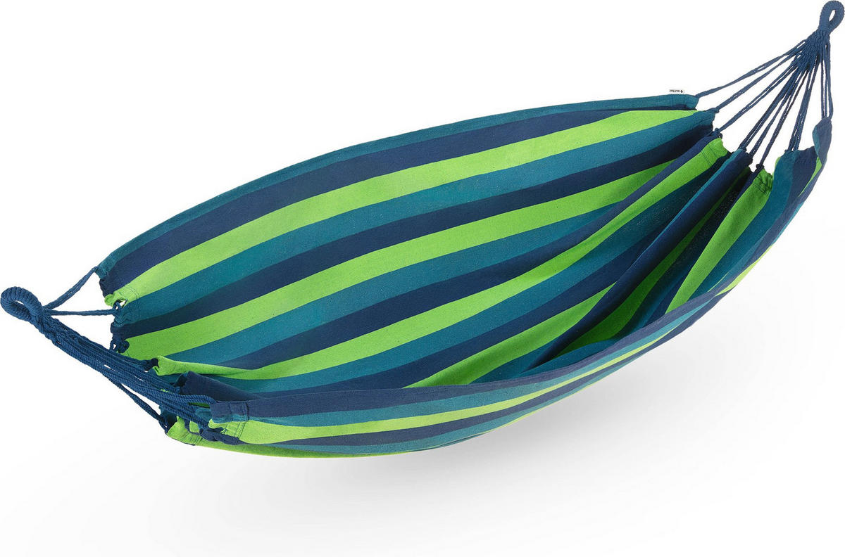 HÄNGEMATTE 185/150 cm, bis 150 kg, für 2 Personen - Grün, Textil (185/1/150cm) - Outtec
