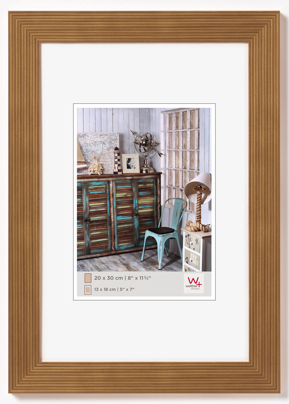 walther design Bilderrahmen Eiche 19.7x24.6 cm