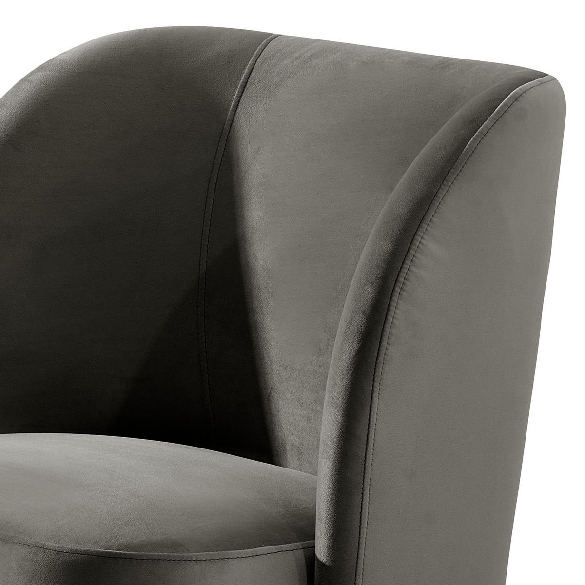 SESSEL - Anthrazit/Schwarz, Kunststoff/Textil (75/78/49cm) - home24